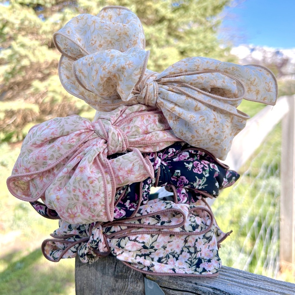 New! “Holly” Big Bow Handmade Statement Headband